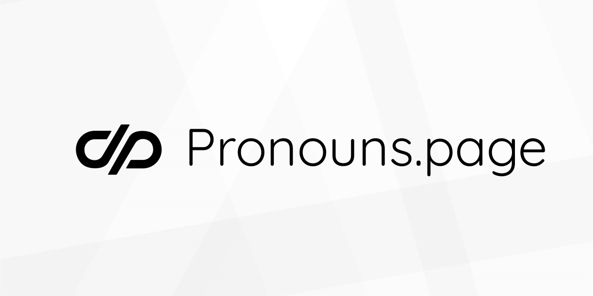 The new Pronouns.page logo: two letters “P”, one rotated 180 degrees, styled so that their vertical lines form a slash